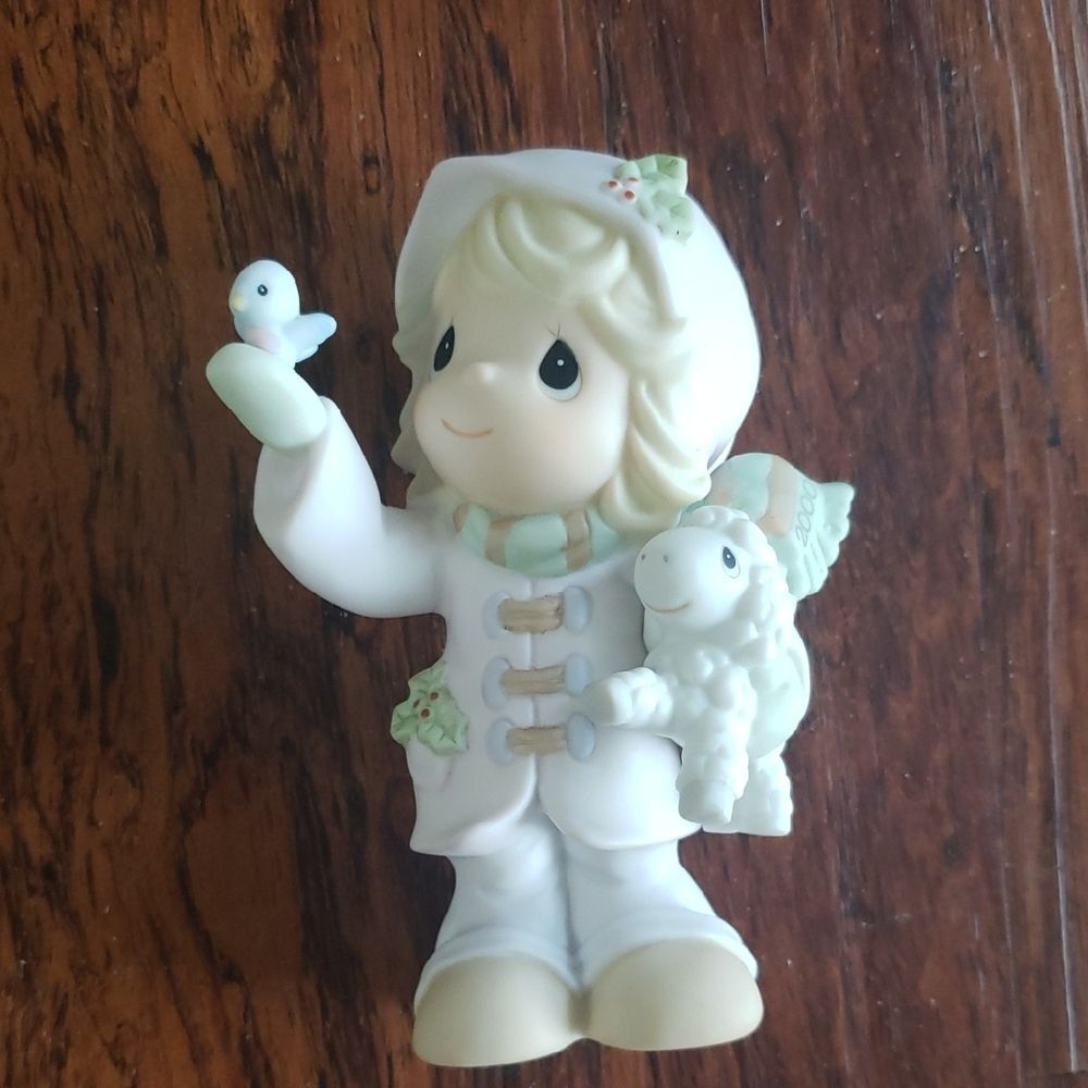 Precious Moments The Future Is In Our Hand Porcelain Figurine 2000 Retro